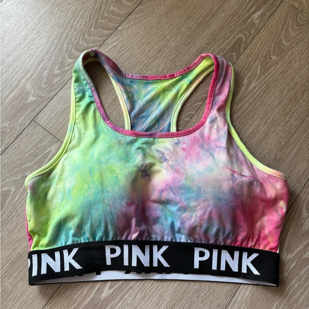 PINK Tie-Dye Sports Bra